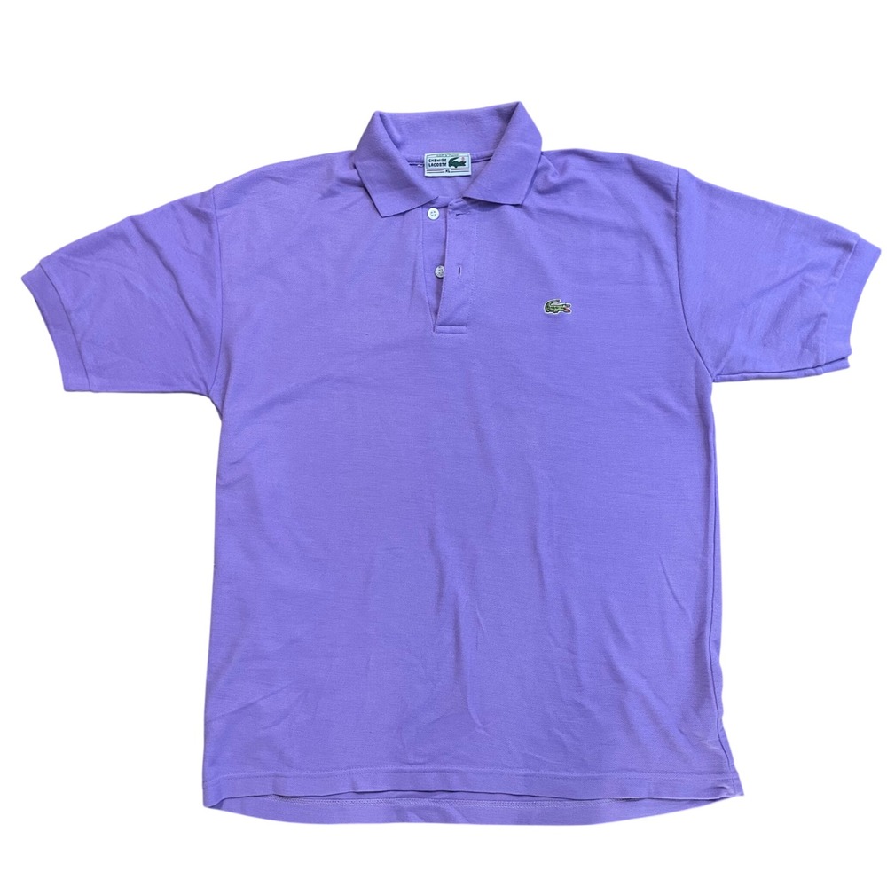 Chemise Lacoste Mens Purple Short Sleeve‎ Cotton Pique Polo Shirt XL Preppy